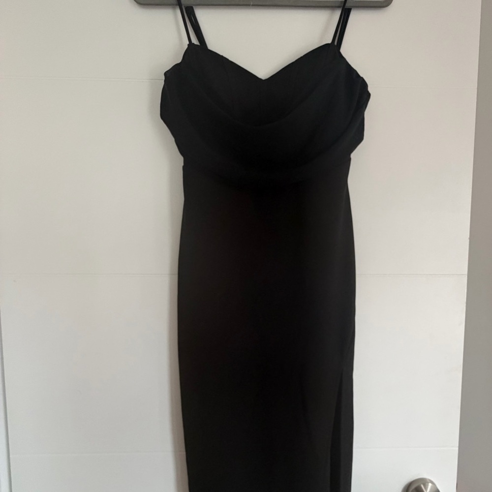 Black Midi Dress from Honey Boutique